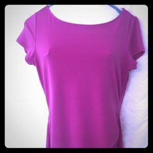 Rouched magenta top from New York and Company
